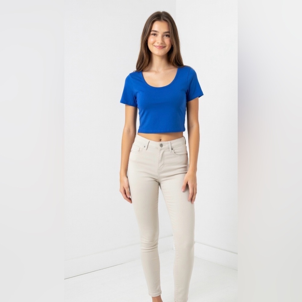 Blue Talula crop top